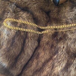 Gold and Black Chain Necklace